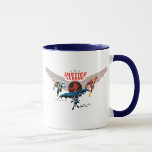 Caneca Crachá e Heróis da Liga da Justiça
