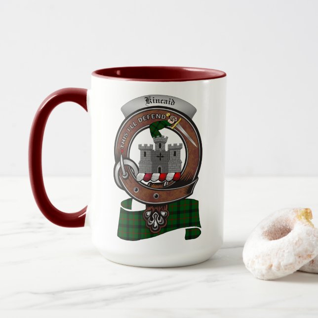 Caneca Crachá Kincaid Clan Combo 15oz Mug (Com Donut)