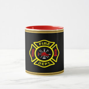 Caneca Crachá Preto E Amarelo