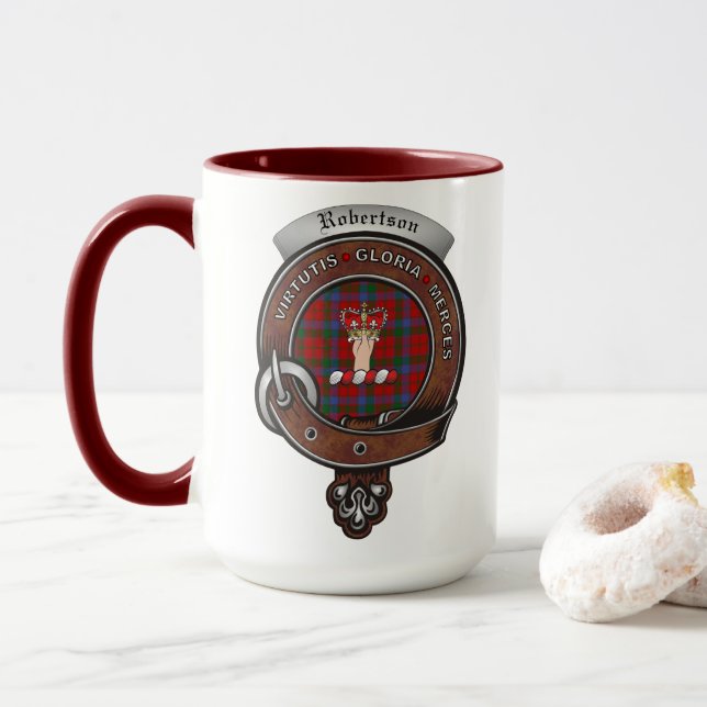 Caneca Crachá Robertson Clan Combo 15oz Mug (Com Donut)