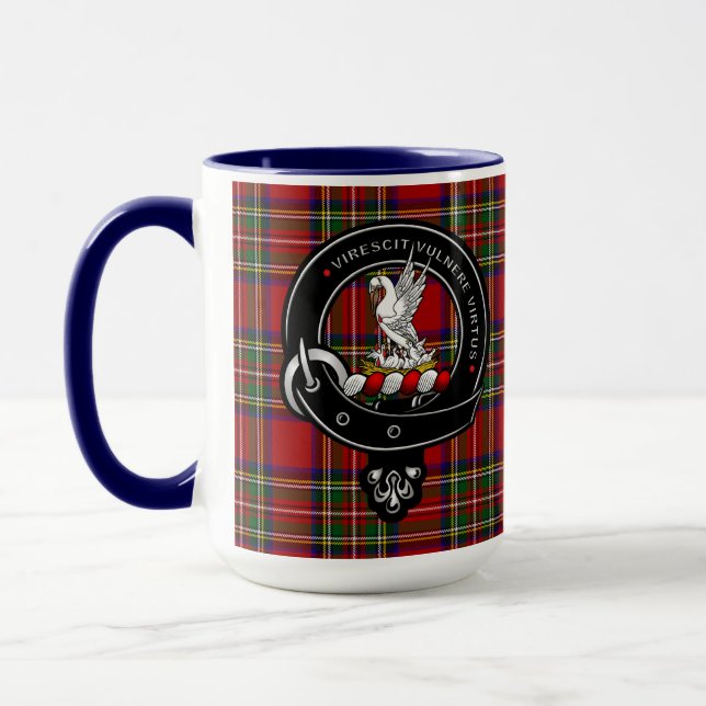 Caneca Crachá Stewart Clan Combo 15oz Mug (Esquerda)