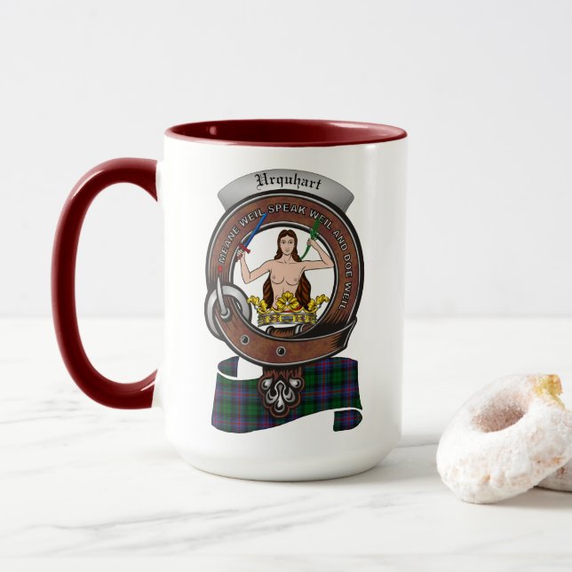 Caneca Crachá Urquhart Clan Combo 15oz Mug (Com Donut)
