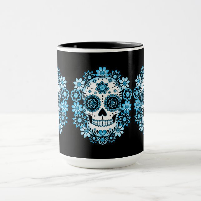 Caneca Crânio Azul (Centro)