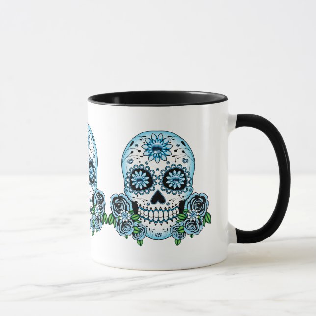 Caneca Crânio Azul (Direita)