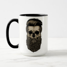 Caneca Crânio com barba