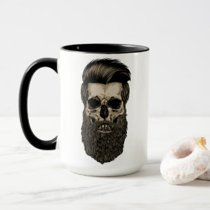 Caneca Crânio com barba