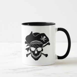 Caneca Crânio De Café Pirata