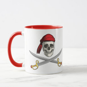 Caneca Crânio De Café Pirata