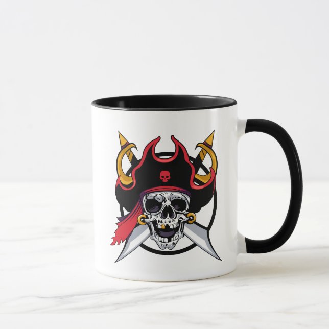 Caneca Crânio De Café Pirata (Direita)
