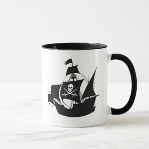Caneca Crânio De Café Pirata
