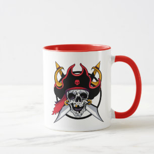 Caneca Crânio De Café Pirata