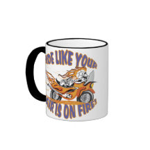 Crânio de Motocicleta Flaming