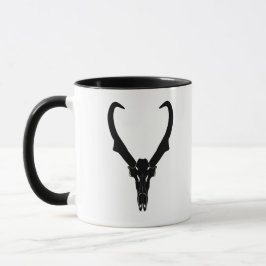 Caneca Crânio de Pronghorn Personalizável