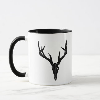 Caneca Crânio de Veado Branco Personalizável