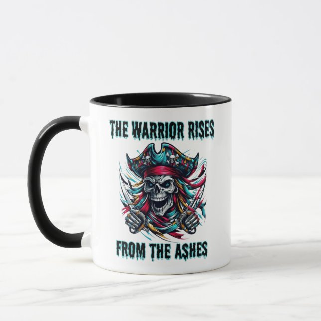 Caneca Crânio de Vingança do Guerreiro: Dia dos Mortos (Esquerda)