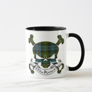Caneca Crânio do Tartan de MacKenzie