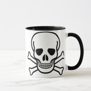 Caneca Crânio e Crossbones