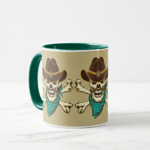 Caneca Crânio e Crossbones