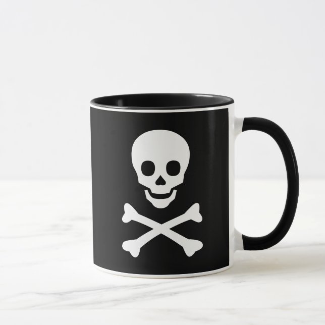 Caneca Crânio e ossos (Direita)