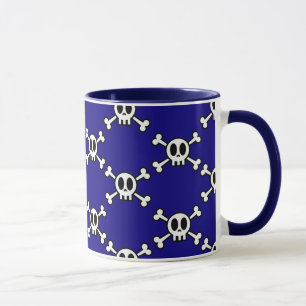 Caneca Crânio e ossos cruzados