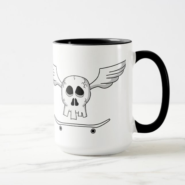 Caneca Cranio Skate - Skull Skateboard (Direita)