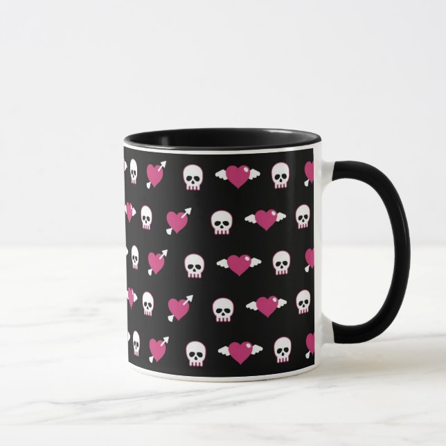 Caneca Crânios e corações (Direita)