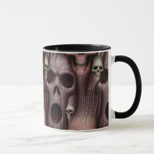 Caneca Crânios gritando