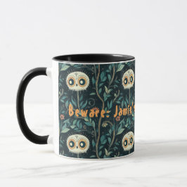 Caneca Crânios na Floresta Mágica do Halloween Personaliz