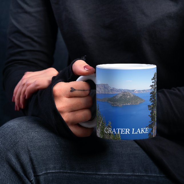 Caneca Crater Lake National Park Fotografia Coffee Mug (In Situ Held)