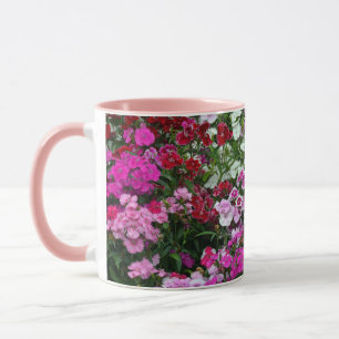 Caneca Cravos cor-de-rosa