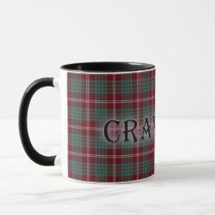 Caneca Crawford Tartan com o Sobrenome