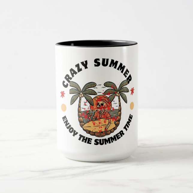 Caneca Crazy Summer Skeleton Mug (Centro)