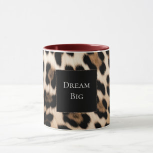 Caneca Cream Leopardo Aniversário