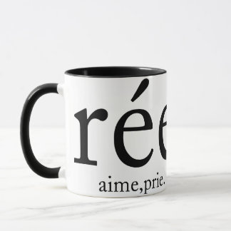 Caneca crée aime prie 
