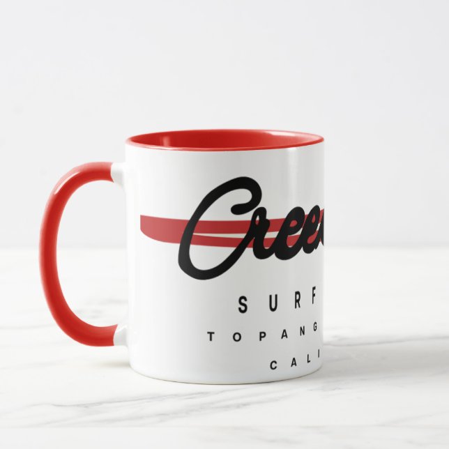 Caneca Creekrat Cartoon Studios Creek Rat Surfboards (Esquerda)