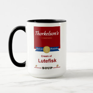 Caneca Creme De Lutefisk Soup Coffee Mug.