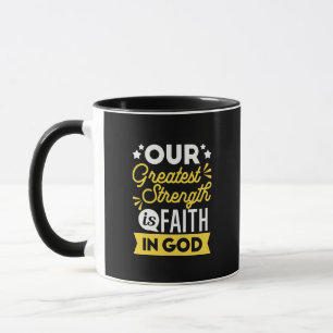 Caneca Crença em Deus – Nossa Maior Força Citação