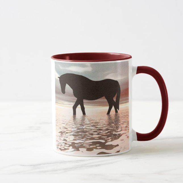 Caneca crepuscular do cavalo (Direita)