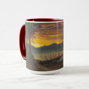 Caneca Crepúsculo, Lake Tahoe, c.1870s (óleo em canvas)