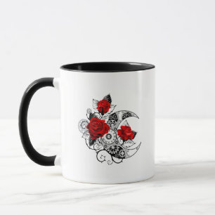 Caneca Crescente Mecânico com Rosas vermelhas