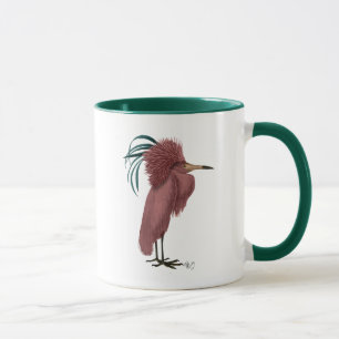 Caneca Crested Marsala Bird