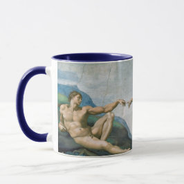 Caneca Criação de Adão (c. 1511) | Michelangelo