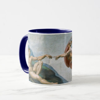 Caneca Criação de Adão (c. 1511) | Michelangelo