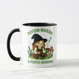 Caneca Criação de Poções & Evitamento de Pessoas – Bruxa 