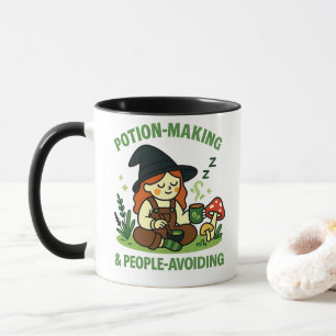 Caneca Criação de Poções & Evitamento de Pessoas – Bruxa