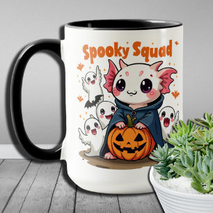 Caneca Criações Aquáticas Spooky Esquadrão Axolotl Spooky