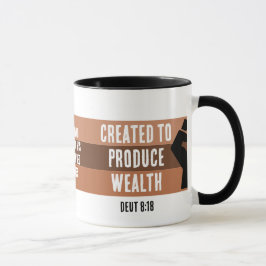 Caneca CRIADO A PRODUZIR A WEALTH Melanin Business