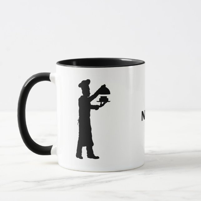 Caneca Criadores ou Chef Silhouettes Nome Mug (Esquerda)