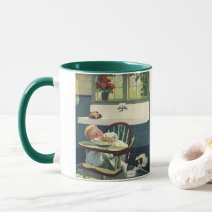 Caneca Crianças Antigas, Cadeira Alta de Cozinha para Beb