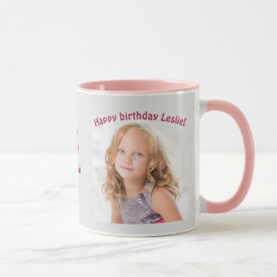 Caneca Crianças com Idade e Fotos Personalizadas Aniversá